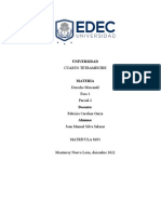 Derecho Mercantil Foro 1 Parcial 2