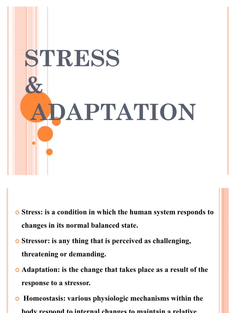 Stress And Adaptation Pdf Stress Biology Coping Psychology
