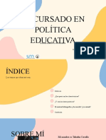 Mi Cursado en Política Educativa: Reflexionando La Secundaria