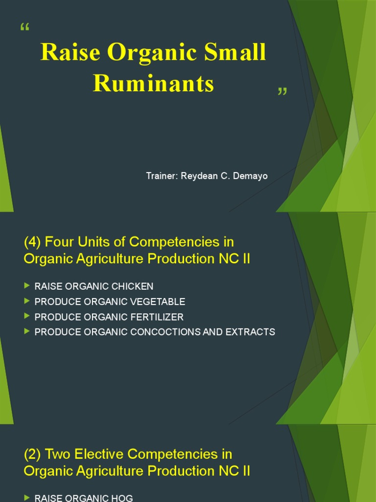 Raising Organic Small Ruminants Guide | PDF | Ruminant | Goat