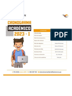 Cronograma Academico 2023 I