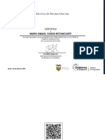 Beneficios Tributarios de La Ley para El Fomento Productivo.-Emisión Del Certificado de Aprobación 51503