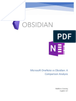 Technical Writing White Paper Obsidian Vs Onenote