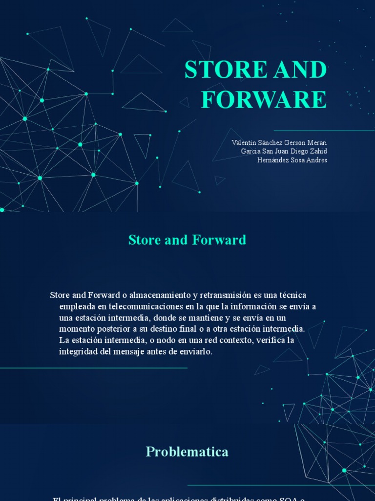 Soluciones de Store and Forward en Telecomunicaciones | PDF | Edad de ...