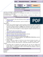 Plan Diagnóstico - 6to Grado Dosificación (2020-2021)