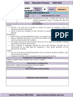 Plan Diagnóstico - 6to Grado Español (2020-2021)
