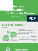 Calculate Formula Masses of Chemical Compounds