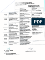 Internal Examination Datesheet (ODD Semester 2022-23)