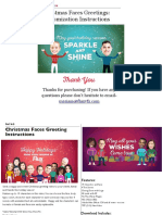 Christmas Faces Greetings Customization Instructions