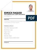 Resume Edrick Raquid