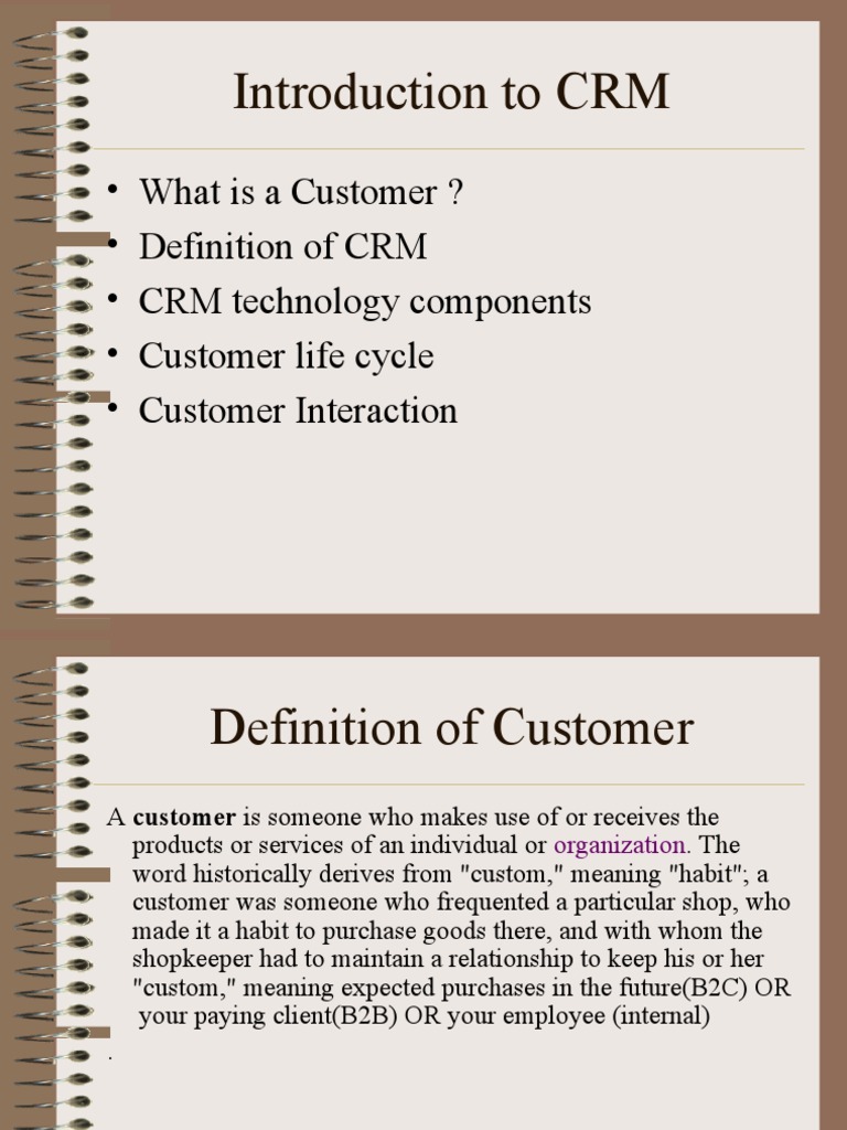 Introduction to Customer Relationship Management | PDF | Customer ...