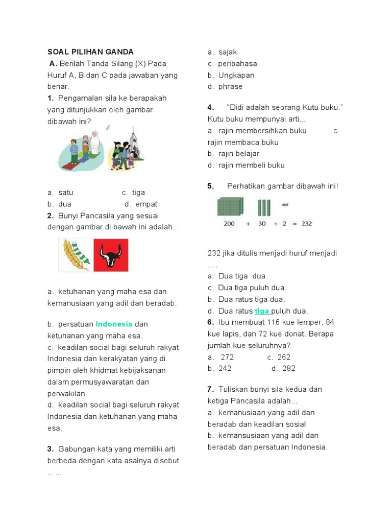 Soal Pilihan Ganda | PDF
