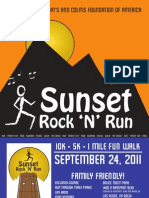 Sunset Rock & Run Poster