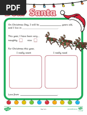 Letter to Santa