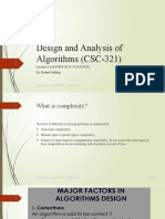 Design and Analysis of Algorithms CSC 321 Lecture 3 29092022 032607pm