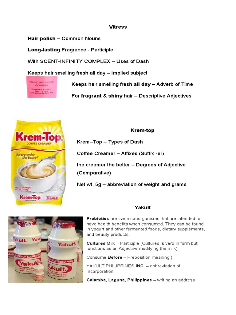 Lesson To Teach Through Food Packaging PDF