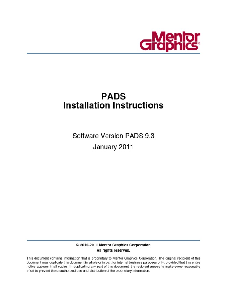 PADS 9.3 Install | PDF | Installation (Computer Programs) | Web Browser