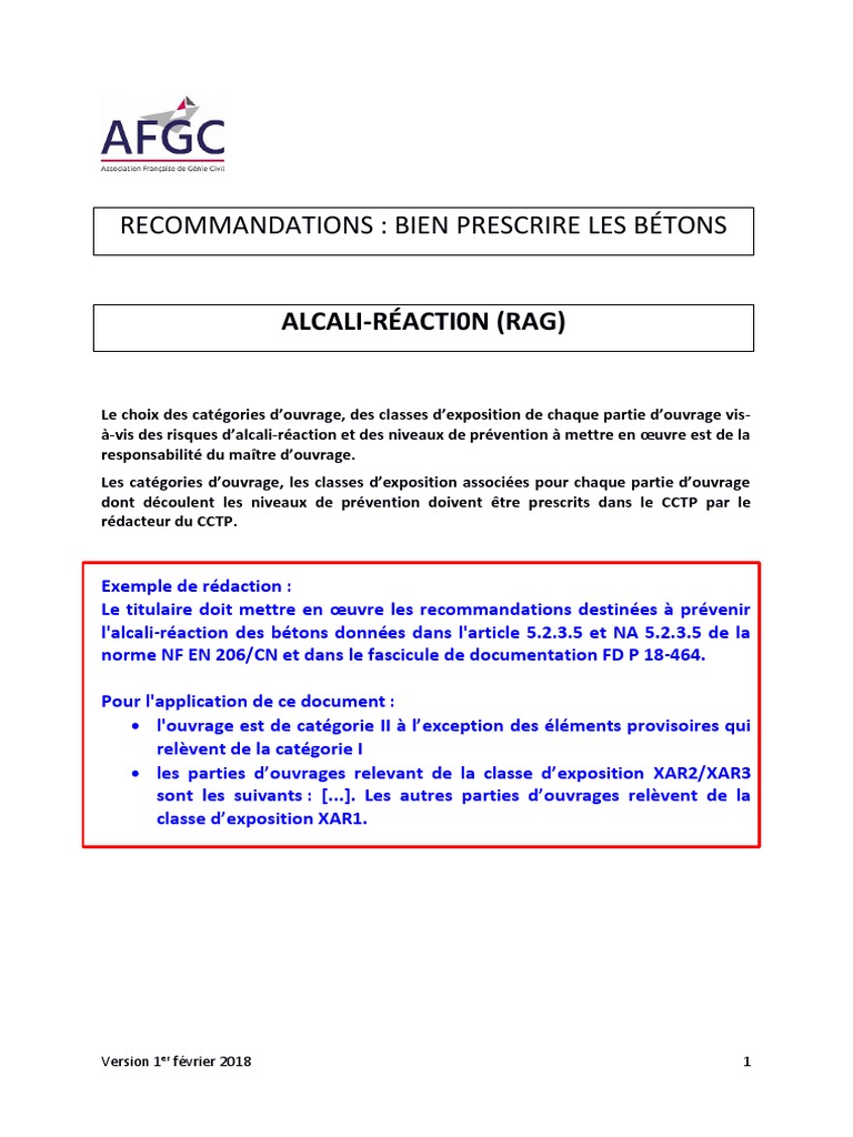 3 1 Reco Rag | PDF | Béton | Chimie