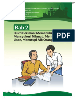 BS BAB 2. Bukti Beriman Memenuhi Janji, Mensyukuri Nikmat, Memelihara Lisan, Menutupi Aib Orang Lain