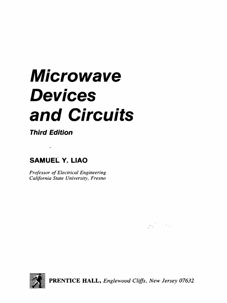 Microwave Devices and Circuits Overview | PDF | Waveguide ...