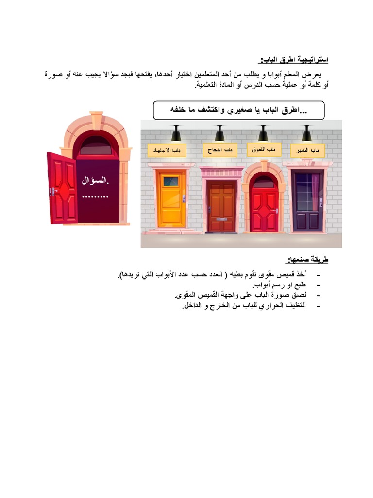استراتيجية طرق الباب | PDF