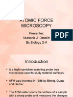 Atomic Force Microscopy Explained in 40 Characters