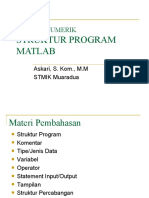 METODE NUMERIK STRUKTUR PROGRAM MATLAB