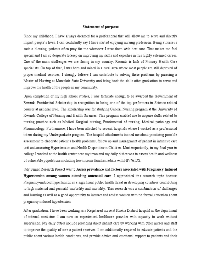 SOP Template PDF Nursing Health Care