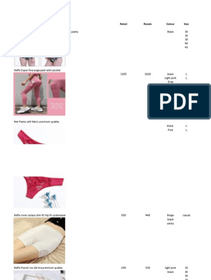 Imorted Undergarments, PDF, Bra
