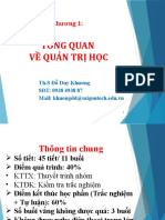 Chuong 1 - Tong Quan Ve Quan Tri