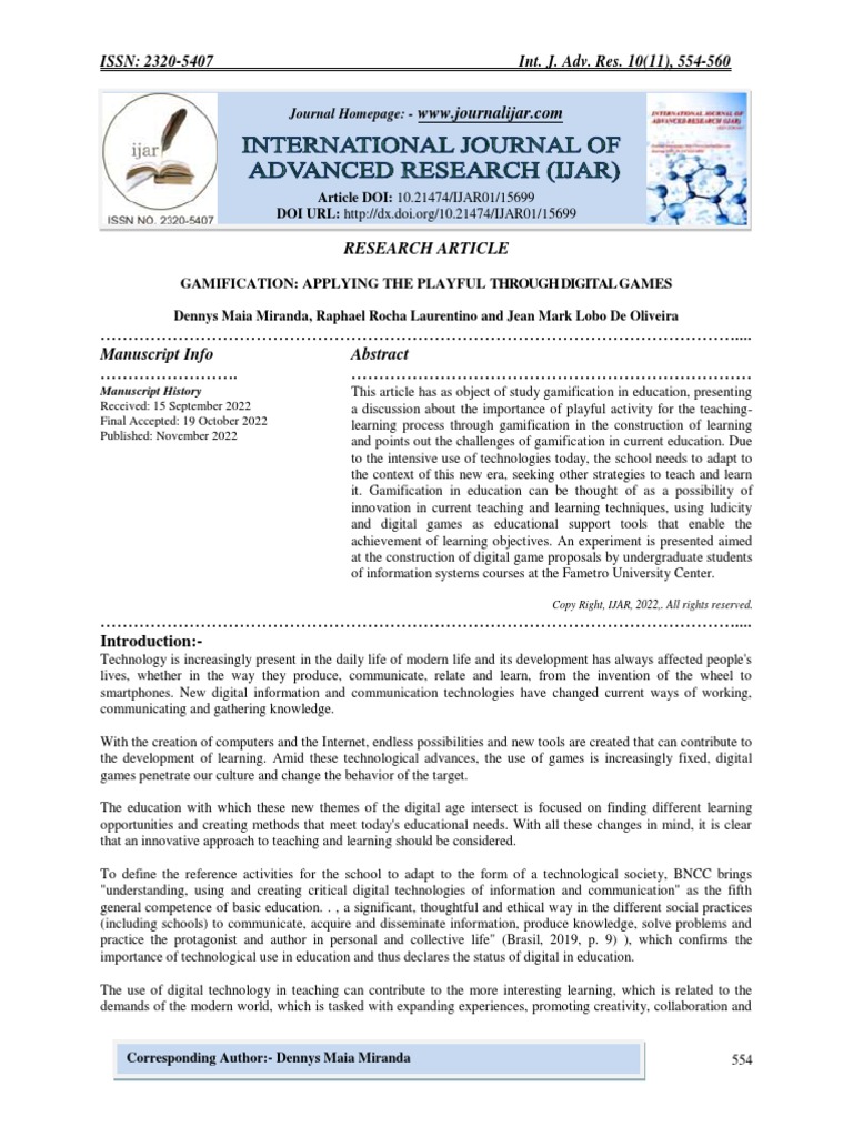 Gamification in Education: Challenges & Tools | PDF | Learning ...
