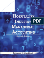 Hospitality Industry Managerial Accounting - Schmidgall