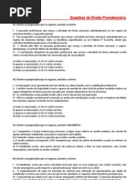 Questoes de Direito Previdenciario