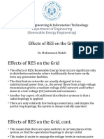 Effects of Renewable Energy Sources on Power Distribution Grids