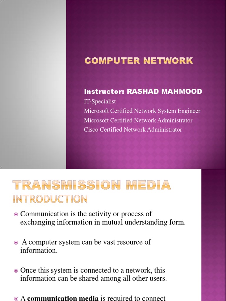 3 Transmission Media PDF Coaxial Cable Transmission Medium