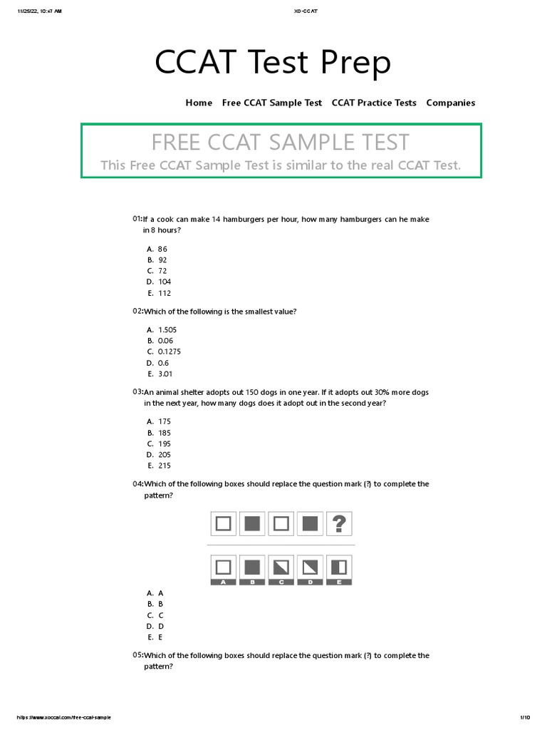 CCAT 7 PRACTICE TEST PDF visual data 3