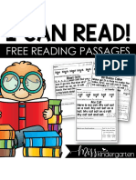 Reading Fluency Passages FREEBIE