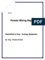 Powder Mixing Report