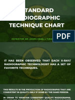 Standard Radiographic Technique Chart
