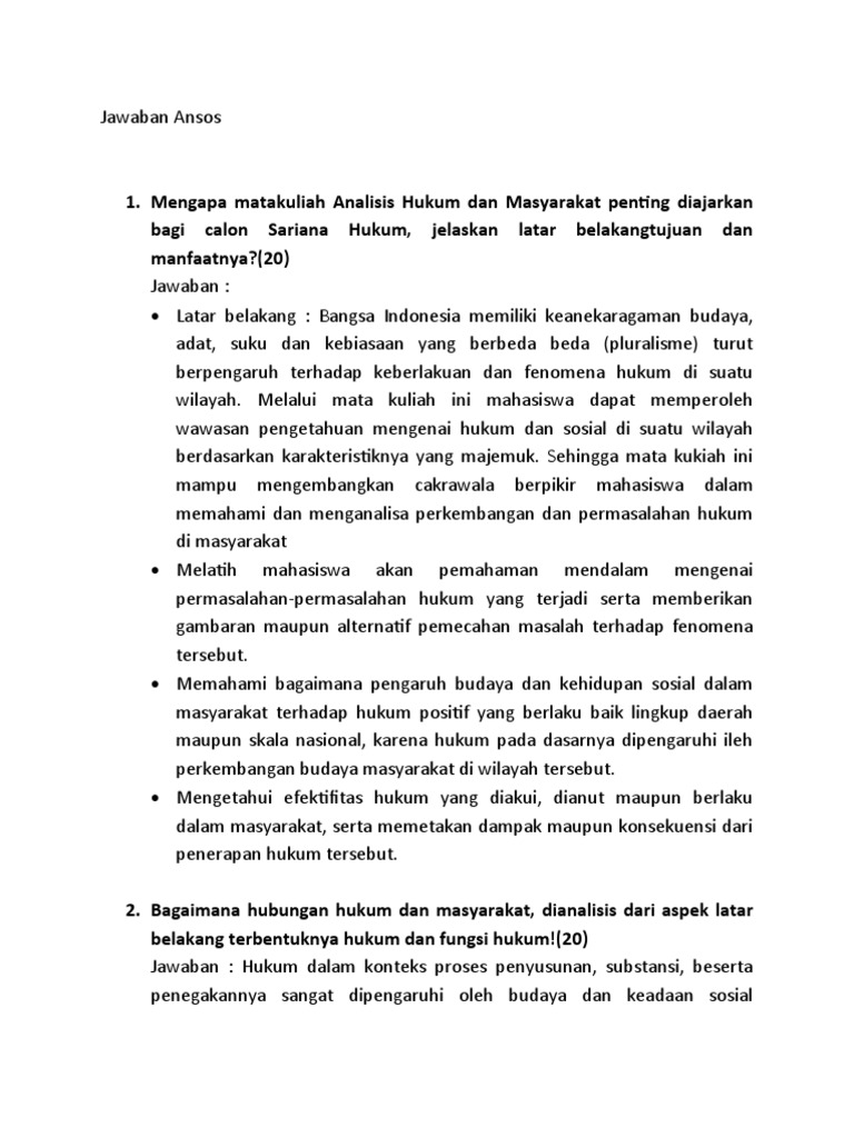 Jawaban AnsosWPS Office PDF