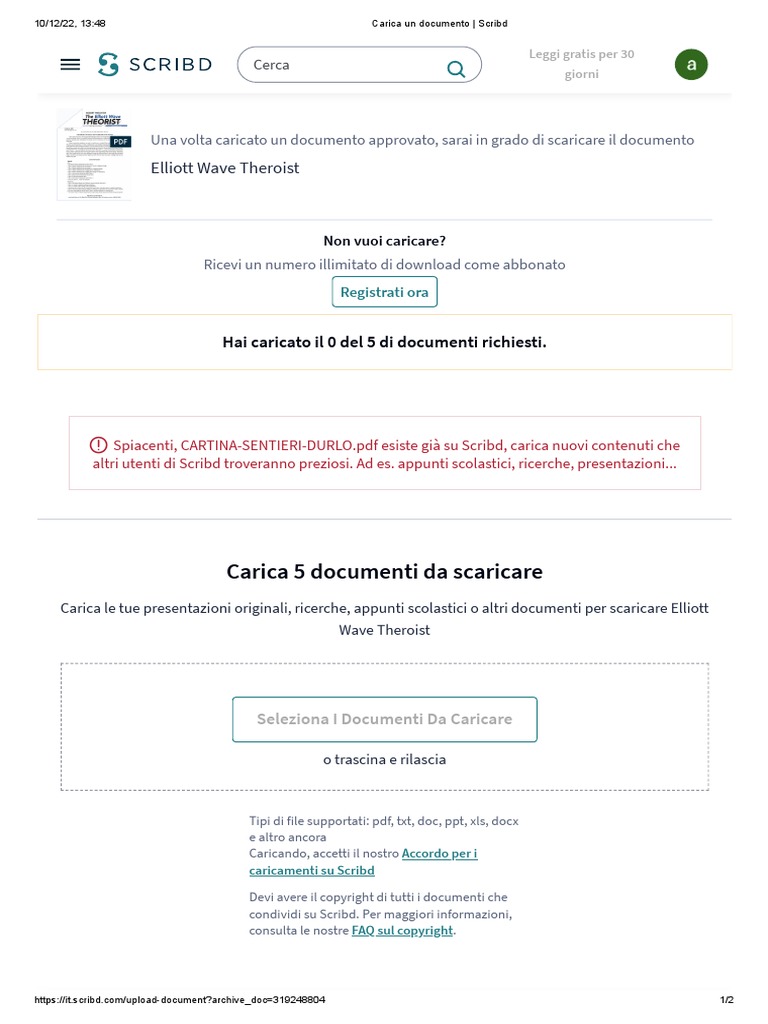 Carica Un Documento - Scribd | PDF