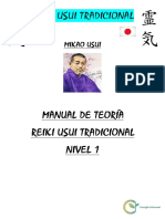 Manual de Reiki Usui Nivel 1