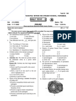 Half Test - 1: Zoology