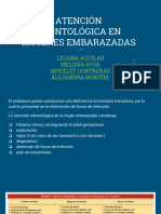 Atención Odontológica en Mujeres Embarazadas