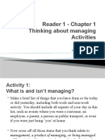 Reader 1 - Chapter 1 - Thinking About Managing - Activities