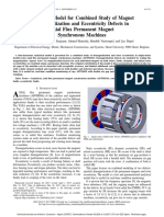 Analytical Model For Combined Study of Magnet Demagnetization and Eccentricity Defects in Axial Flux Permanent Magnet Synchronous Machines