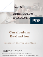 Curriculum Evaluation