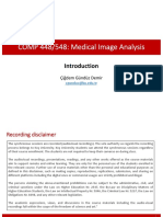 Medical Image Analysis Course Overview