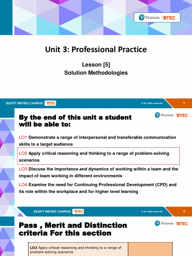 Solution Methodologies in Professional Practice | PDF | Brainstorming ...