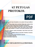 Syarat Petugas Protokol